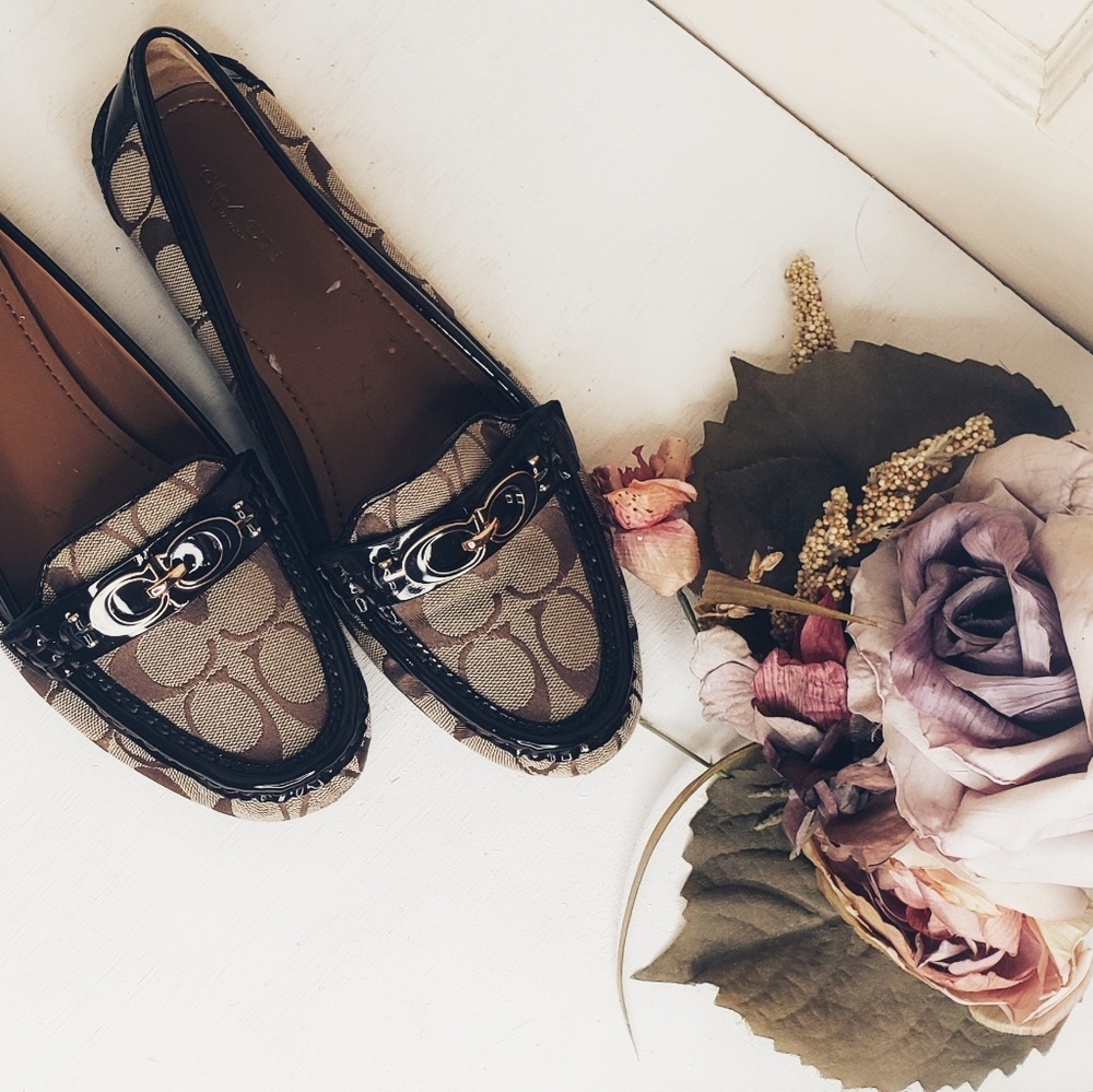 Coach Brown Flats